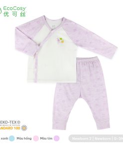 Bộ dài tay sơ sinh chất liệu EcoCosy mềm mịn