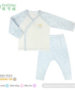 Bộ dài tay sơ sinh chất liệu EcoCosy mềm mịn
