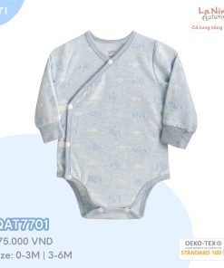 Body đóng bỉm dài tay họa tiết dệt cá